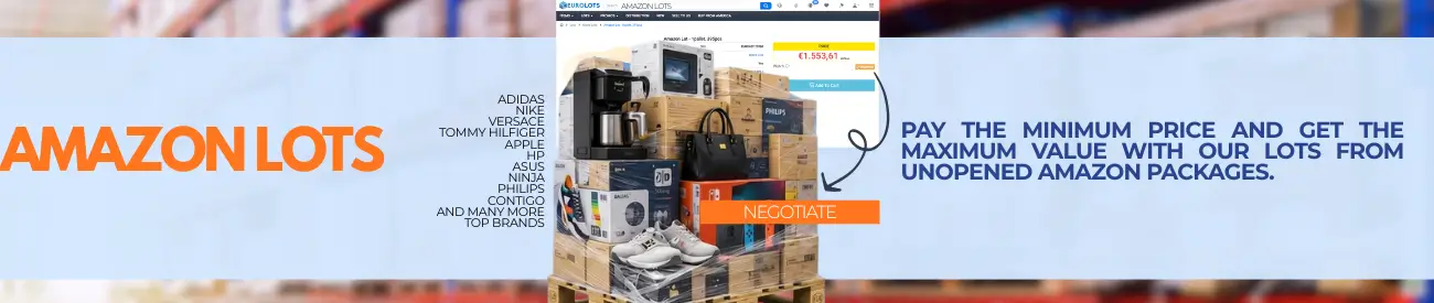 AMAZON LOTS - adidas • Nike • Versace • Tommy Hilfiger • Apple • HP • Asus • Ninja • Philips • Contigo and many more TOP BRANDS.