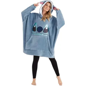 Disney Stitch Hoodie Blanket for Women Teenagers Fleece Wearable Blanket  Warm Cosy Oversized Hoodie with Sherpa Hood Loungewear Stitch Gifts for 