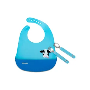 Baby Feeding Bib - Blue