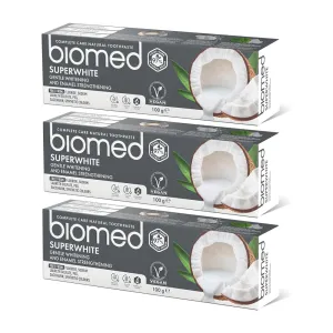 Pasta de dientes blanqueadora 97% natural Biomed Superwhite;