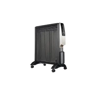 Radiador de mica negro 2000w, 4 elementos, 61,5 x 56 x 26,5