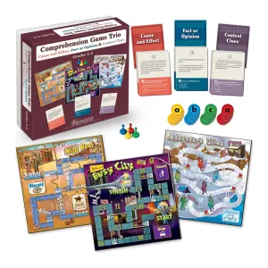 Really Good Stuff Comprehension Board Game Trio (3 Games): C