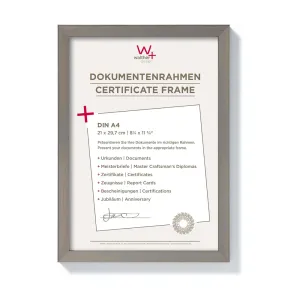 walther design Photo Frame Steel 21 x 29,7 cm (DIN A4) Construction Design Frame JK130D