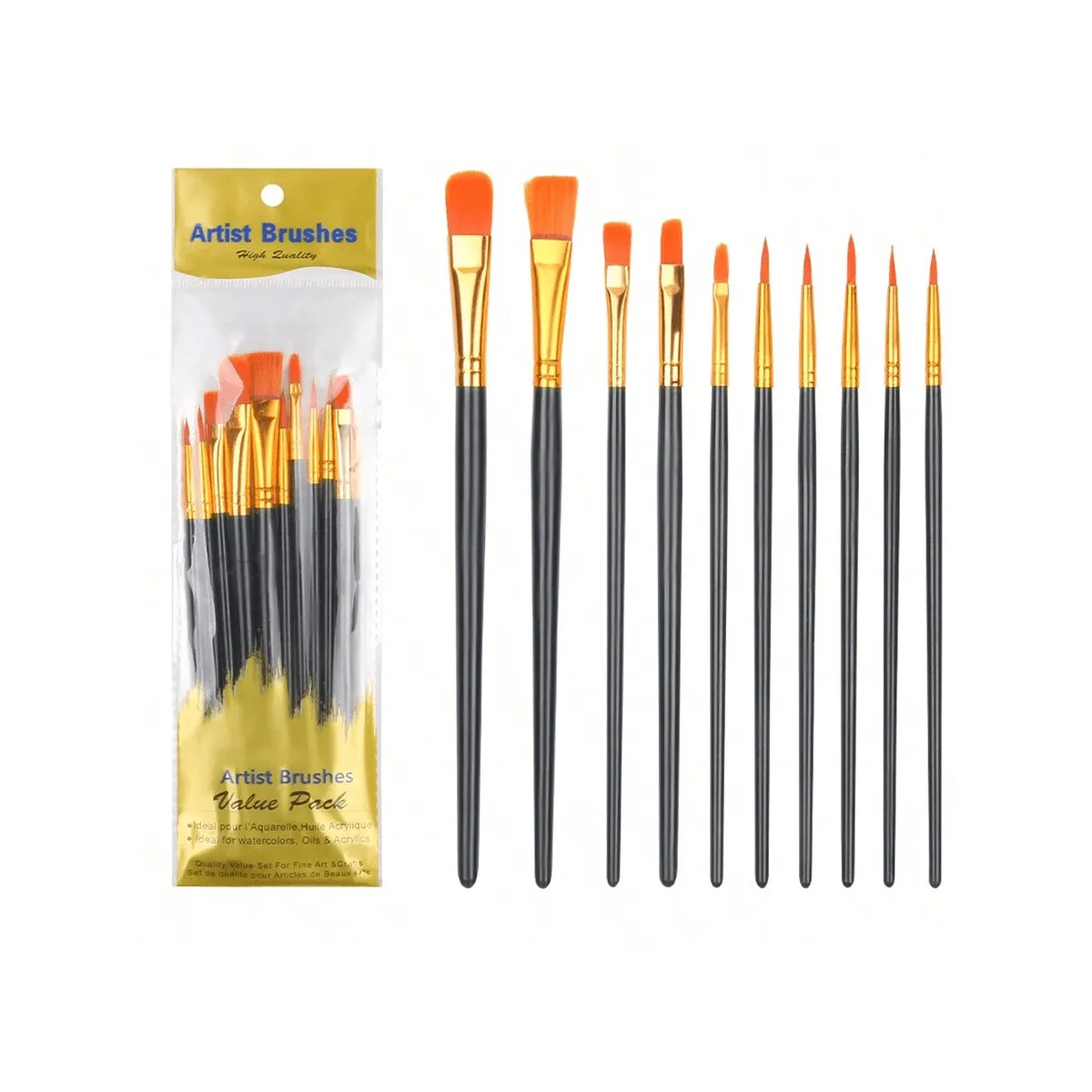 Zhu Ting Artist Brushes Value Pack - Set de 10 Pinceles para Zhu Ting Artist Brushes Value Pack - Set de 10 Pinceles para